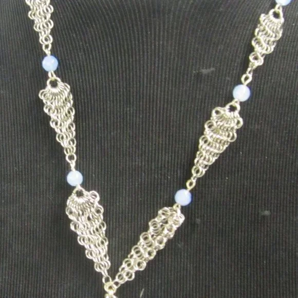 Ferrara Whiting and Davis Blue Semi Precious Pendant